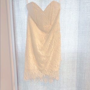 Elegant Cream Lace Dress